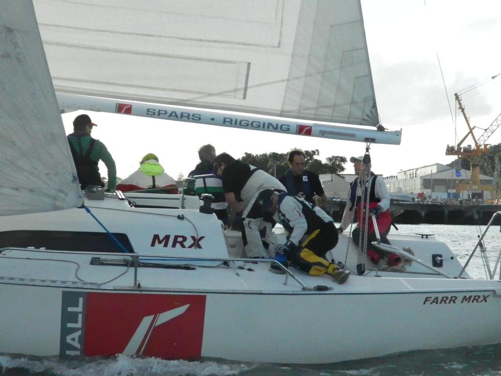 MRX Fleet Patron enjoyed getting back out on the MRXs with the Lusty & Blundell team - 2013 NZ Marine Industry Sailing Challenge © Tom Macky